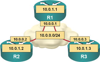 NBMA network diagram