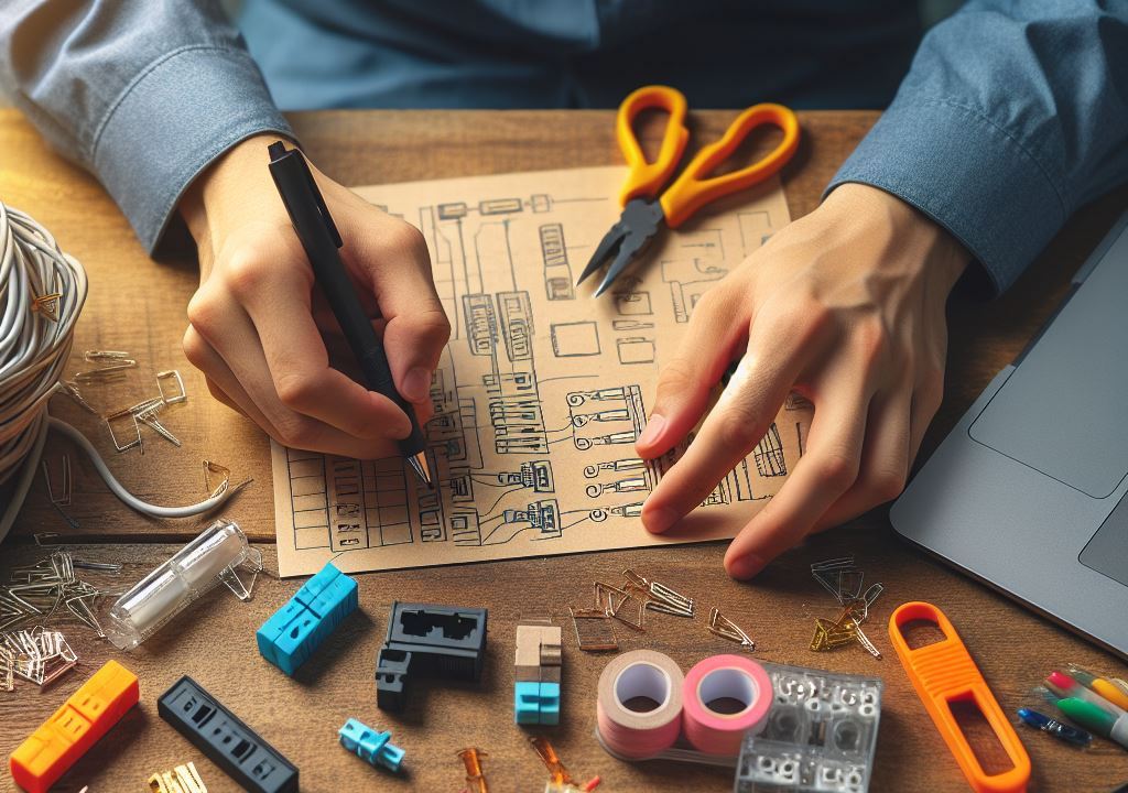 Networking engineer handcrafting VXLAN lab (by Microsoft Copilot)